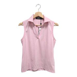 Ralph Lauren RLX Women’s Tailored Fit Solid Sleeveless Golf Shirt Small Pink NWT